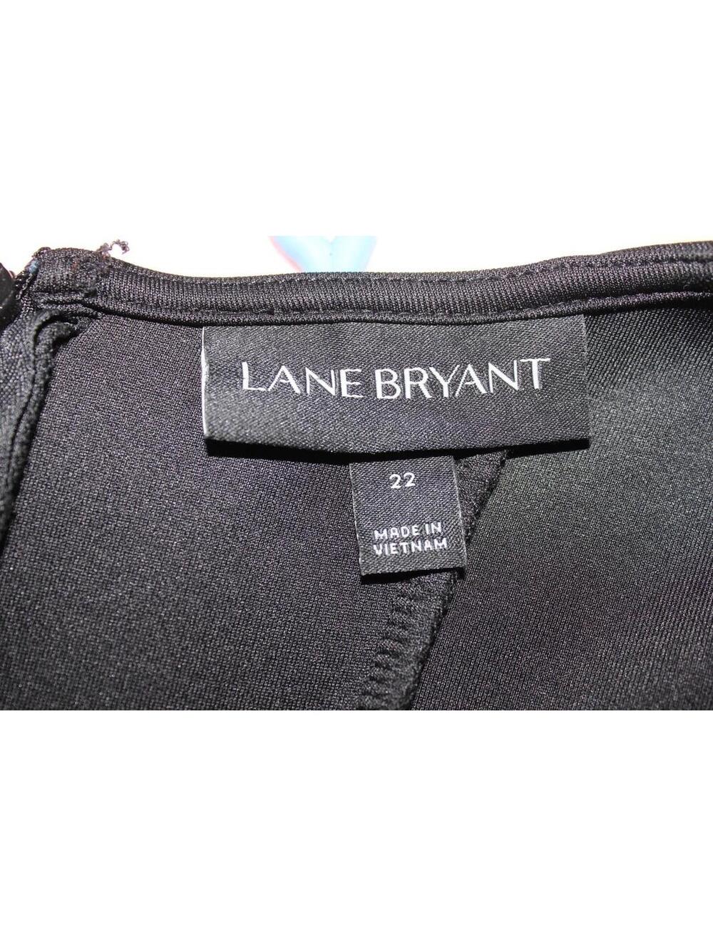 Lane Bryant Women's Plus 22 Pleated Short Sleeve Fit & Flare Cutout Mini Dress - Picture 14 of 15